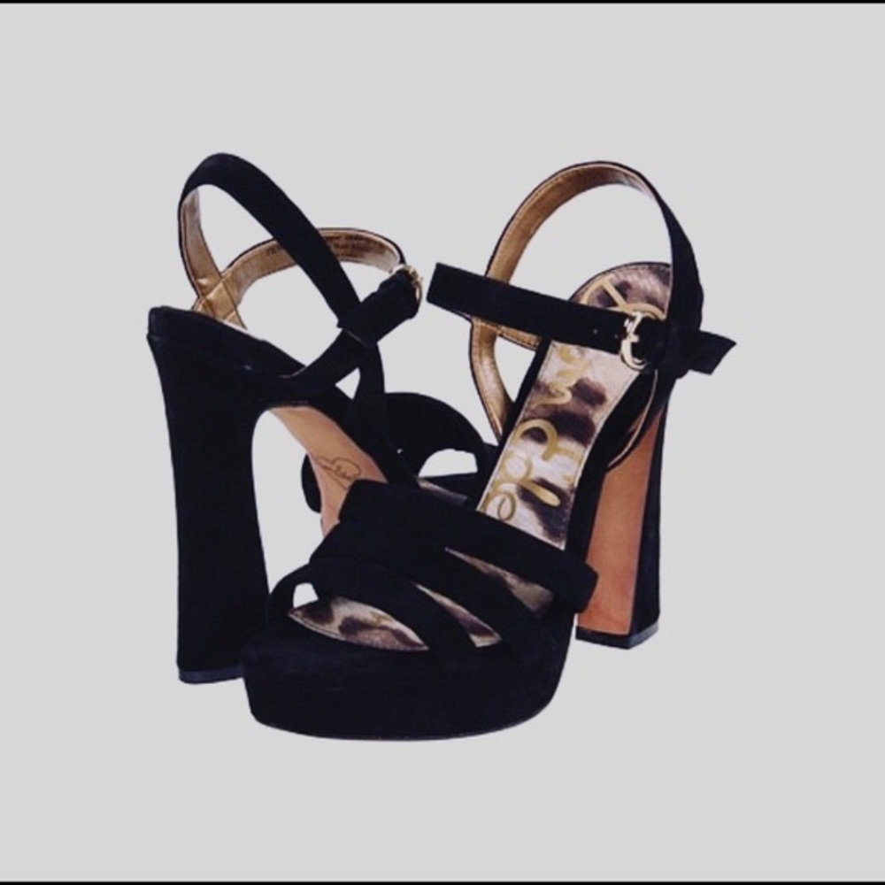 Black Suede Sam Edelman Heels